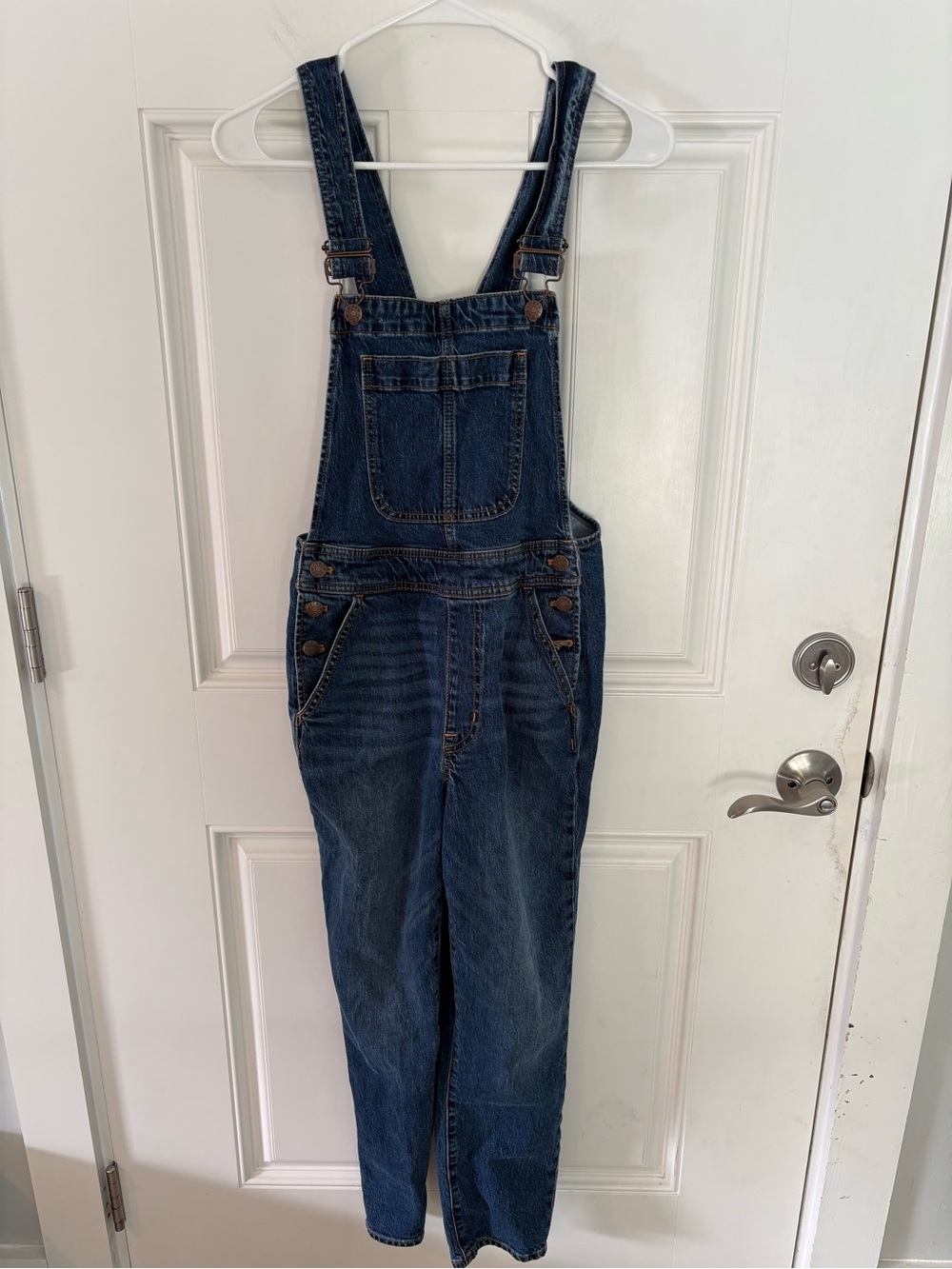 J Crew Classic Dark Blue Denim Overalls - Women Jeans XXS